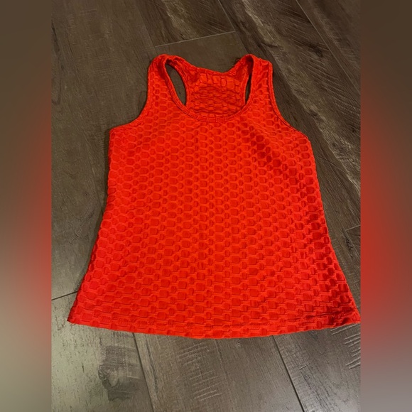 AQ-Sport Red Textured Tank and Shorts Set - Picture 2 of 5